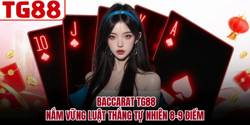 Baccarat TG88 - Nắm Vững Luật Thắng Tự Nhiên 8-9 Điểm