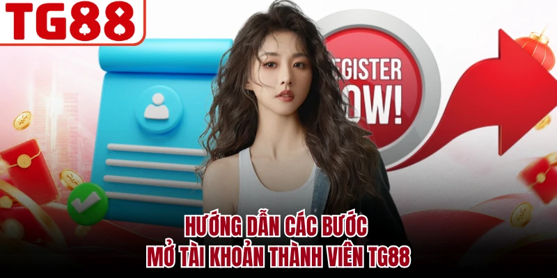 Hướng dẫn các bước mở tài khoản thành viên TG88